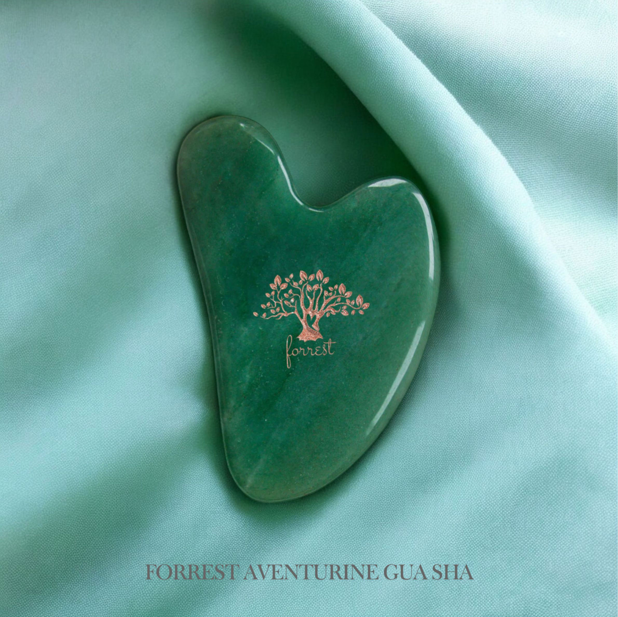 Forrest Aventurine Gua Sha หิน กัวซา หยกอินเดีย (อะเวนจูรีน) - Image 2