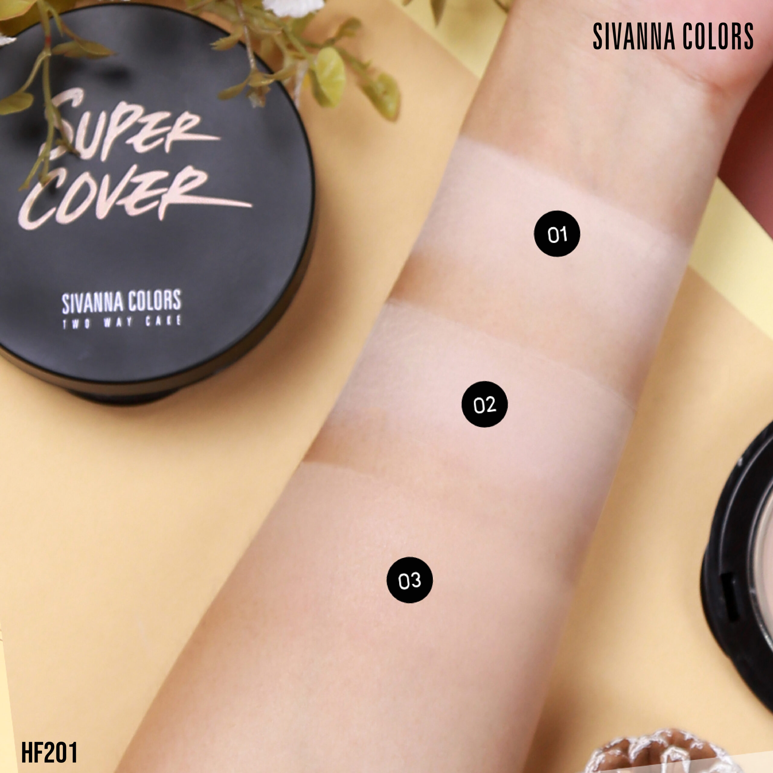 Sivanna Colors two way cake powder HF201 - Image 6