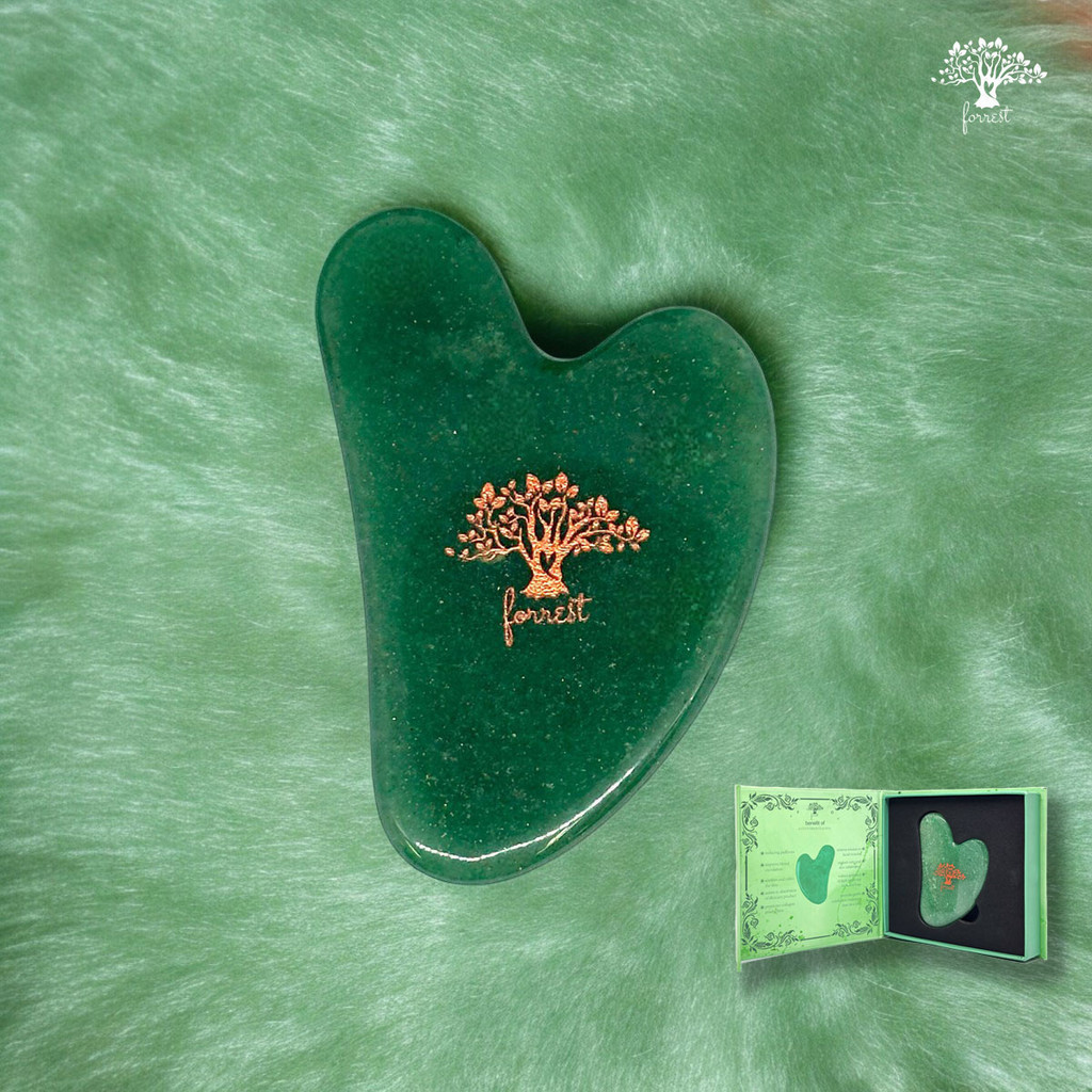 Forrest Aventurine Gua Sha หิน กัวซา หยกอินเดีย (อะเวนจูรีน) - Image 4