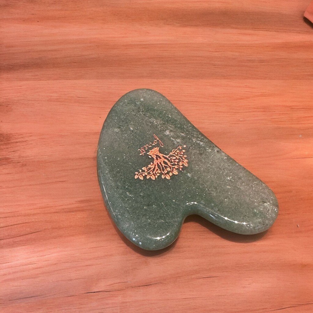 Forrest Aventurine Gua Sha หิน กัวซา หยกอินเดีย (อะเวนจูรีน) - Image 3