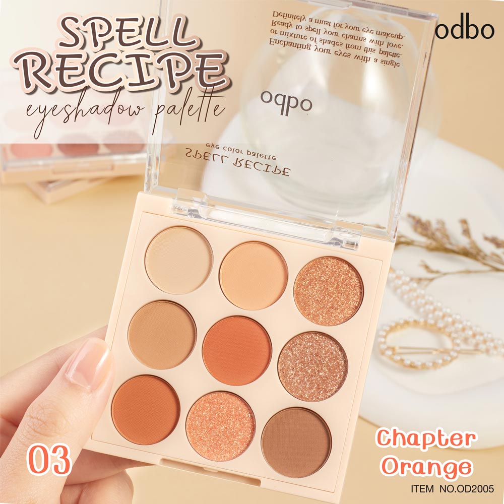 odbo Spell recipe eye color palette สเปลล์ เรซิปพี อาย คัลเลอร์ พาเลท OD2005 - Image 5