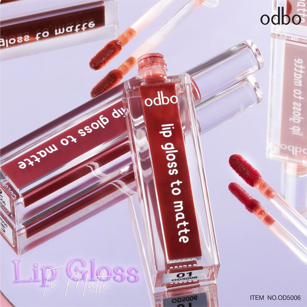 odbo lip gloss to matte ลิป กลอส ทู แมท OD5006 - Image 3