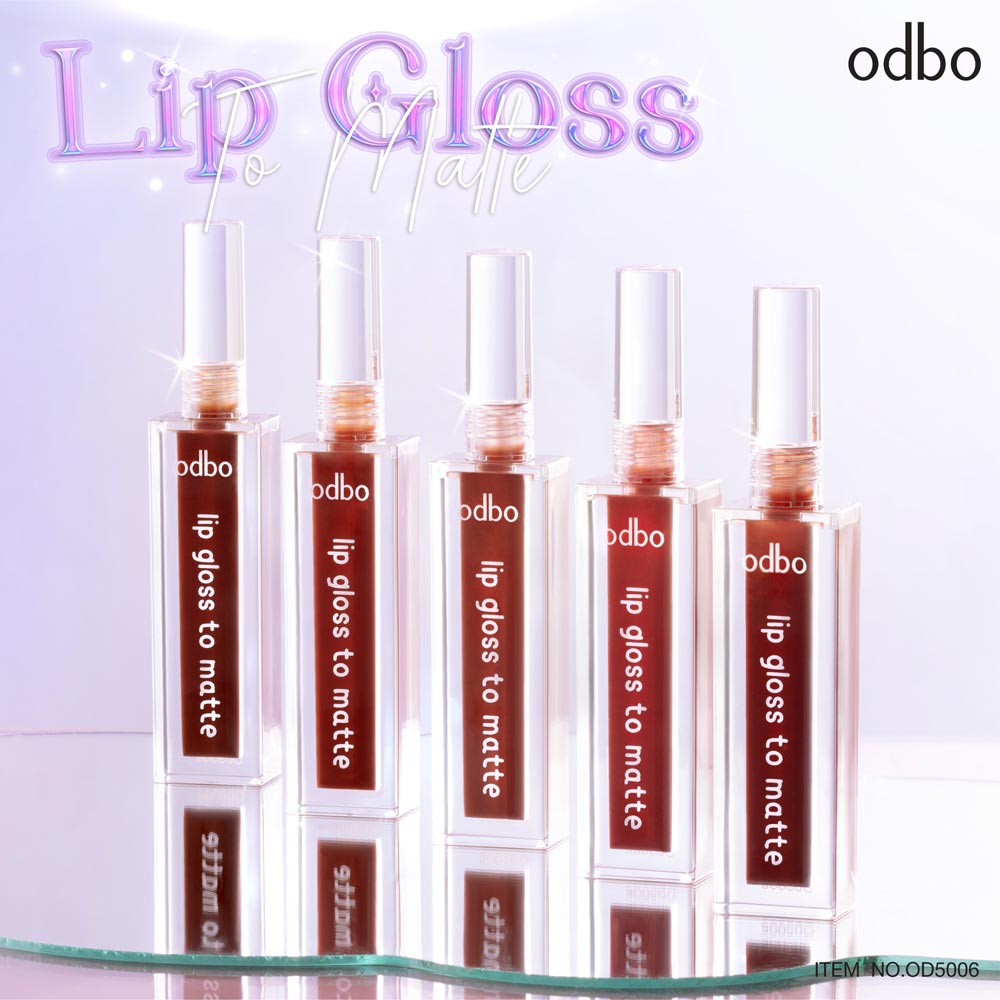 odbo lip gloss to matte ลิป กลอส ทู แมท OD5006 - Image 4