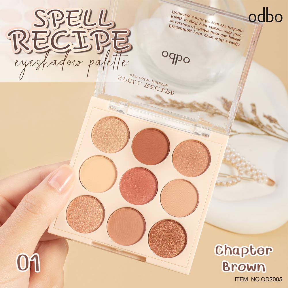 odbo Spell recipe eye color palette สเปลล์ เรซิปพี อาย คัลเลอร์ พาเลท OD2005 - Image 3