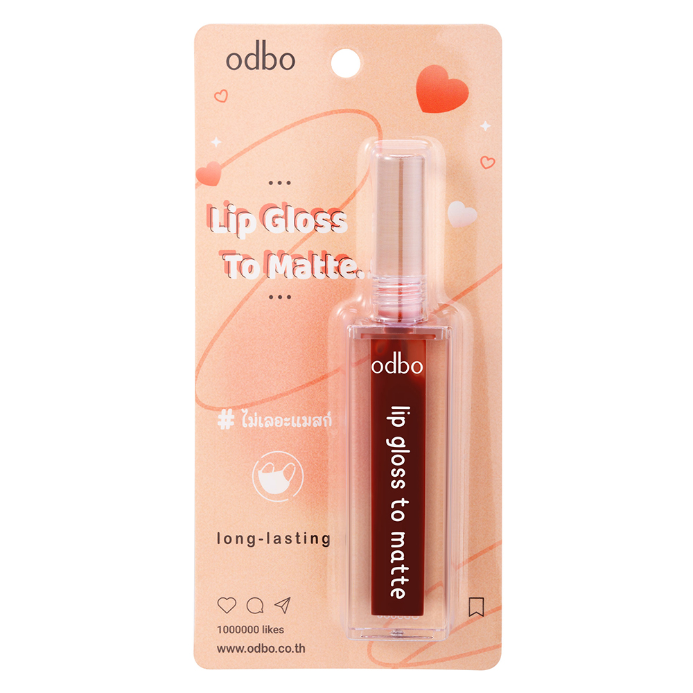 odbo lip gloss to matte ลิป กลอส ทู แมท OD5006 - Image 2